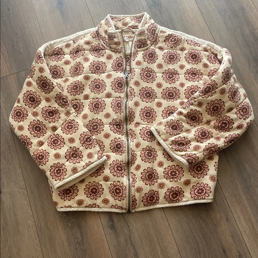 Free People Printed Dolman Quilted Jacket - Picture 4 of 6